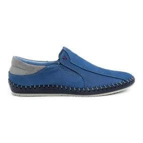 Olivier Herenschoenen leren mocassins 936MA blauw